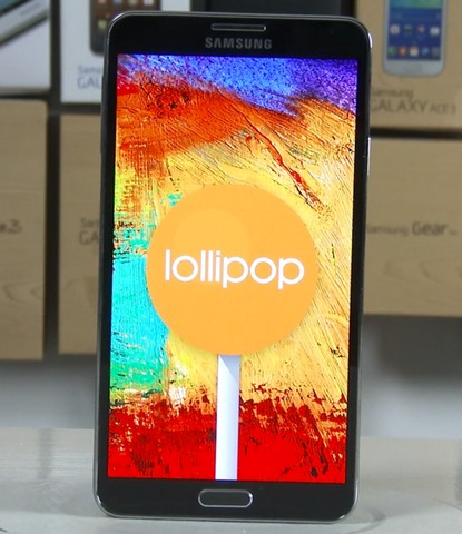 Samsung Galaxy Note 3 тоже получит обновление Android 5.0 Lolipop (Видео)