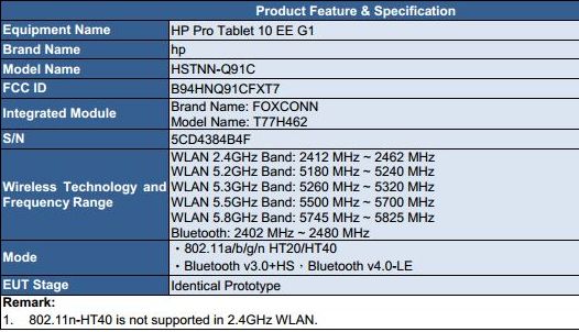 HP Pro Tablet 10 EE G1. Очередной десятидюймовый планшет Hewlett Packard на подходе