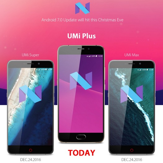 Umi Plus стал первым смартфоном компании, получившим обновление Android 7.0 Nougat
