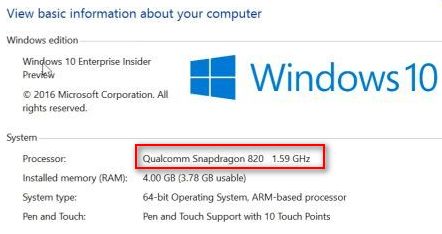 Microsoft Windows 10 будет запускаться и работать на устройствах с процессорами Qualcomm на брту