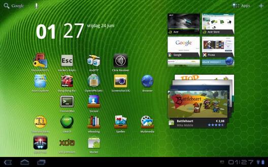 Android 3.1 для Acer Iconia Tab A500