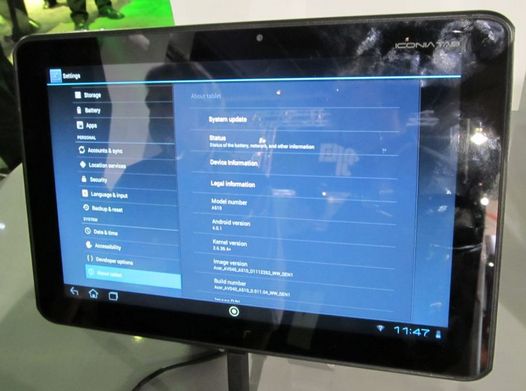 Android 4 планшет Acer Iconia Tab A510 