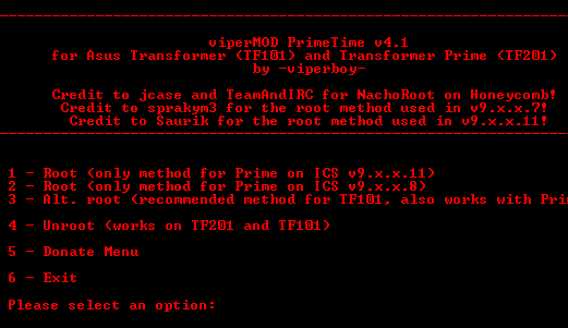 Root для Asus Transformer Prime