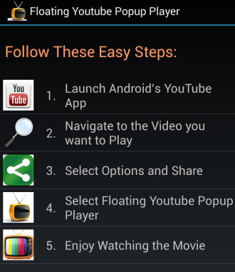 YouTube видео на Android планшете или смартфоне в отдельном окне