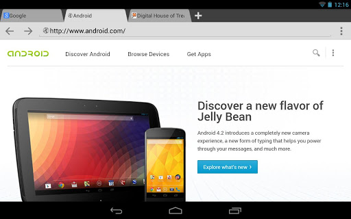 Lightning Browser – быстрый и легкий браузер для Android планшетов.