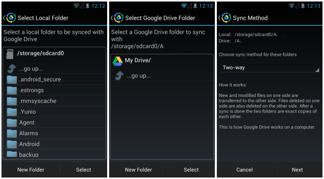 Двухсторонняя синхронизация данных в Android с Диском Google помощью DriveSync 