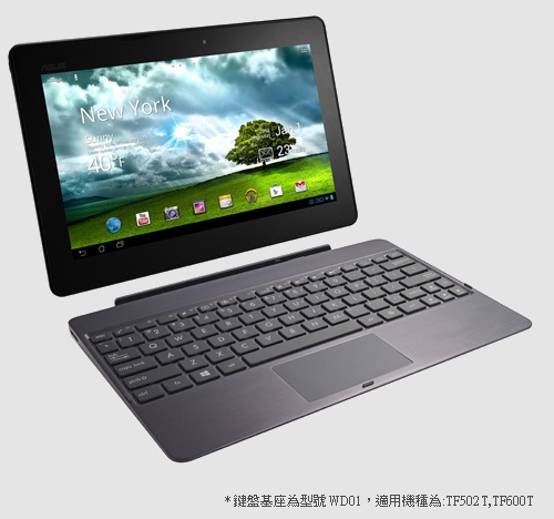 ASUS Transformer Pad TF502T. Технические характеристики планшета появились на сайте производителя 