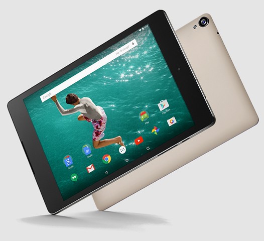 HTC Nexus 9 в корпусе золотисто песочного цвета появился в продаже