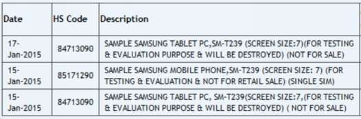 Samsung SM-T239. Новая модель 7-дюймового планшета корейского производителя на подходе 
