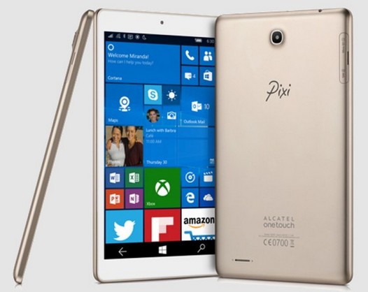 Windows Mobile планшет Alcatel OneTouch Pixi 3 8 будет представлен на выставке CES 2016