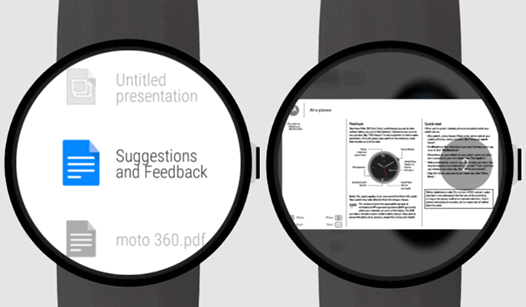Новые приложения. Documents for Android Wear — просмотр документов Google и PDF файлов на умных часах