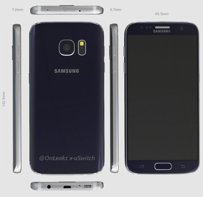 Samsung Galaxy S7 позирует на рендерах и в видео