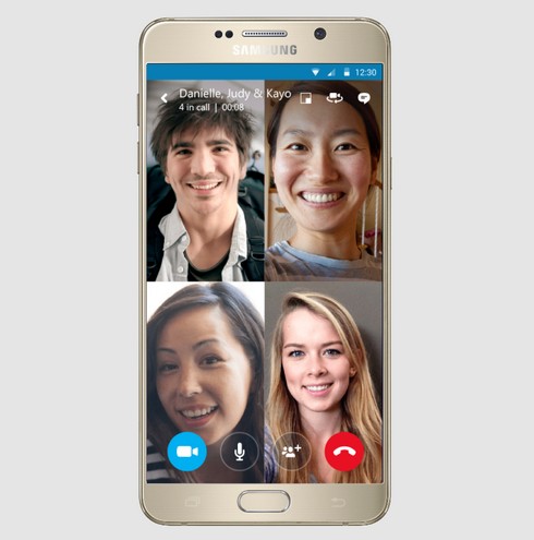 Групповые видеозвонки вскоре появятся в Skype для мобильных устройства