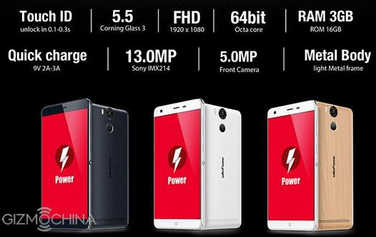 Ulefone Power. 5.5-дюймовый смартфон с мощной батареей, обеспечивающей ему до 10 часов непрерывной игры в Asphalt за $179 (Видео)