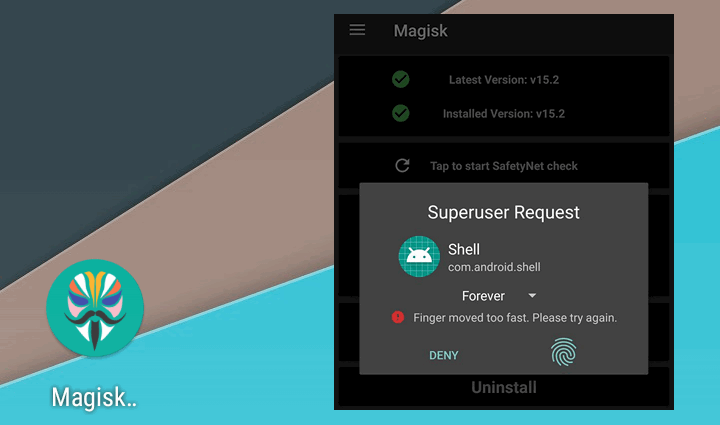 Magisk обновился получив опцию аутентификации с помощью отпечатков пальцев для root запросов