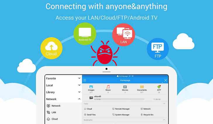 Приложения для Android. Уязвимость в ES Проводнике позволяет получать доступ к вашим файлам любому кто подключен к общей с вами локальной сети
