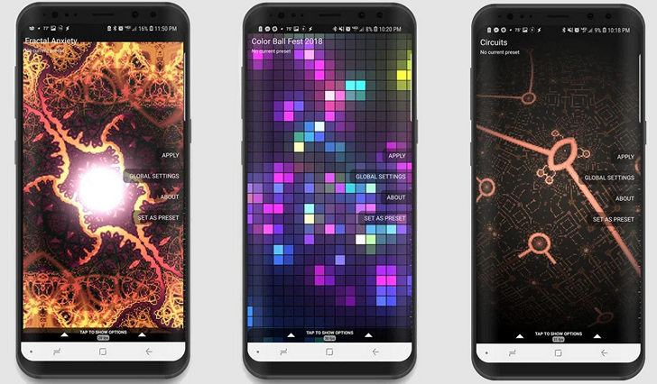 Живые обои для Android. ShaderPaper — создай свои собственные живые обои с миллионами уникальных комбинаций