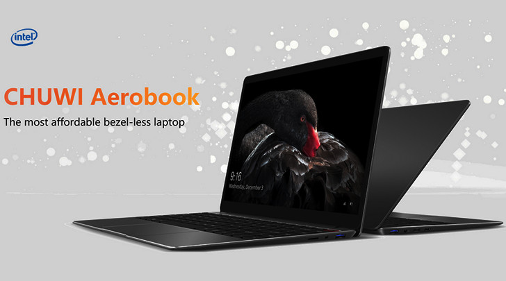 Chuwi Aerobook. Компактный ноутбук оснащенный дисплеем со сверхузкими рамками
