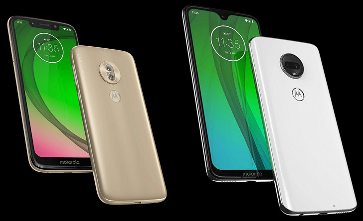 Moto G7, Moto G7 Plus Moto G7 Play и Moto G7 Power. Изображения и европейские цены смартфонов