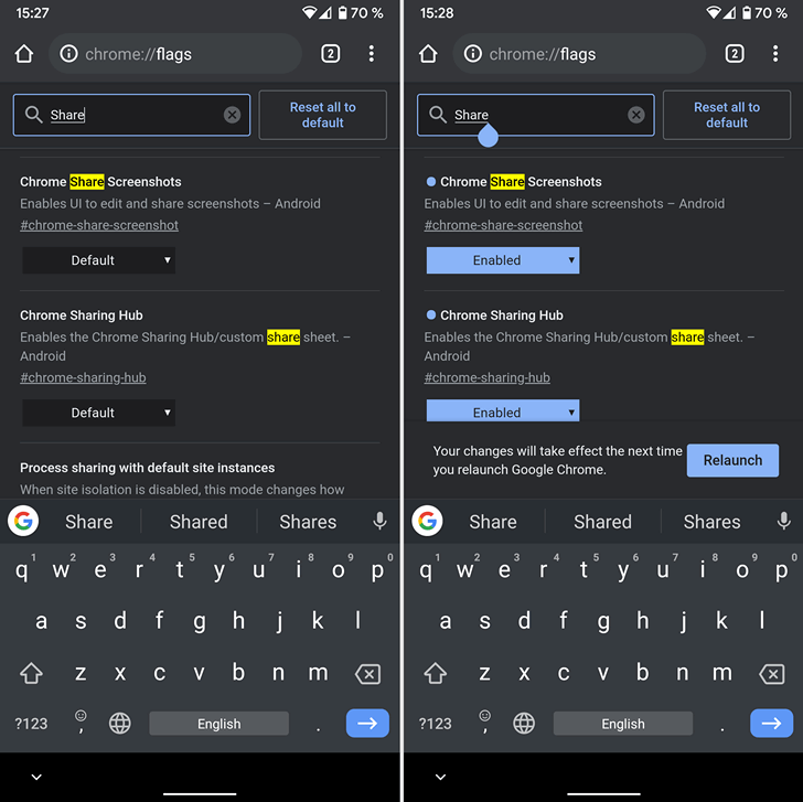 Браузер Chrome для Android получит новое меню отправки контента с генератором QR кодов, а также инструментом для работы со скриншотами [Инструкция как включить его]