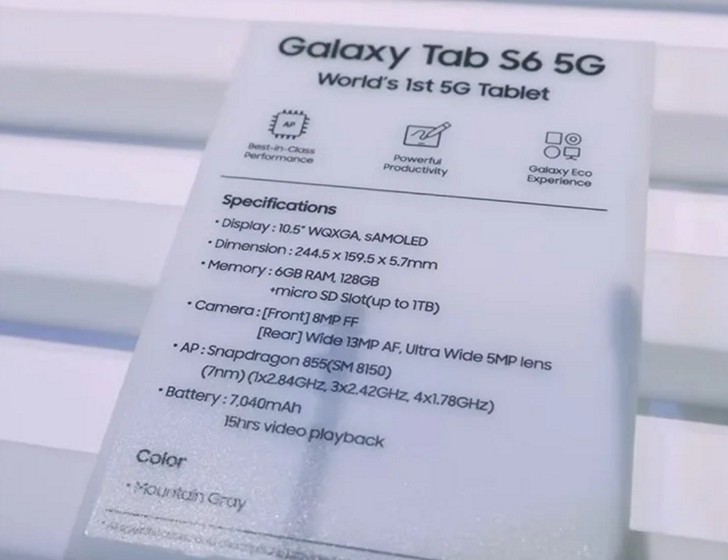 Samsung Galaxy Tab S6 5G