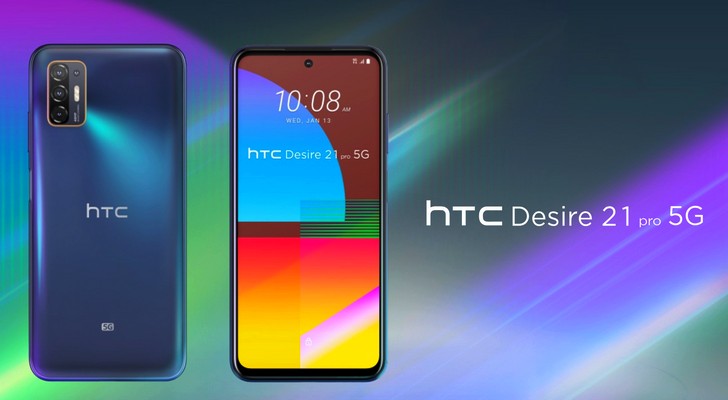 HTC Desire 21 Pro 5G. Процессор Snapdragon 690, дисплей с отверстием и частотой обновления 90 Гц и аккумулятор с емкостью 5000 мАч за $428