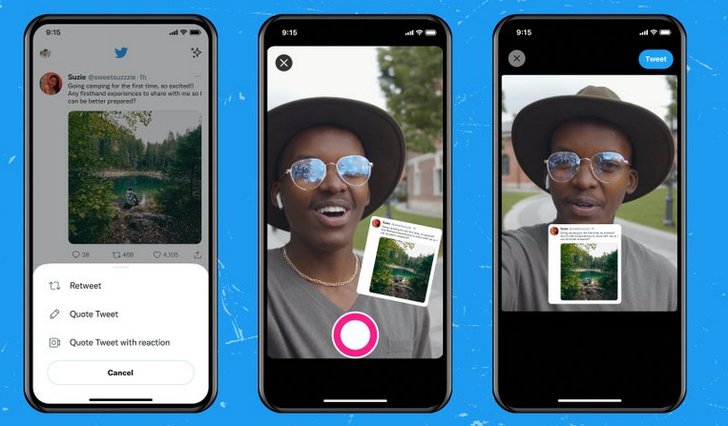 Twitter тестирует видео реакции с цитатами твитов в iOS версии приложения