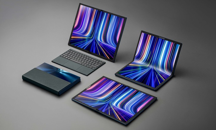 Asus ZenBook 17 Fold OLED на базе Intel Core i7-1250U, стал первым в мире складным планшетом с гибким дисплеем