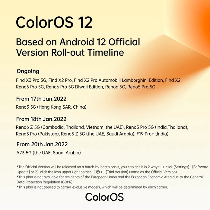 ColorOS 12 