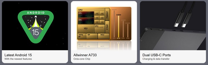 Новый планшет Alldocube iPlay 70S: двойной USB-C, Android 15 и функции ИИ