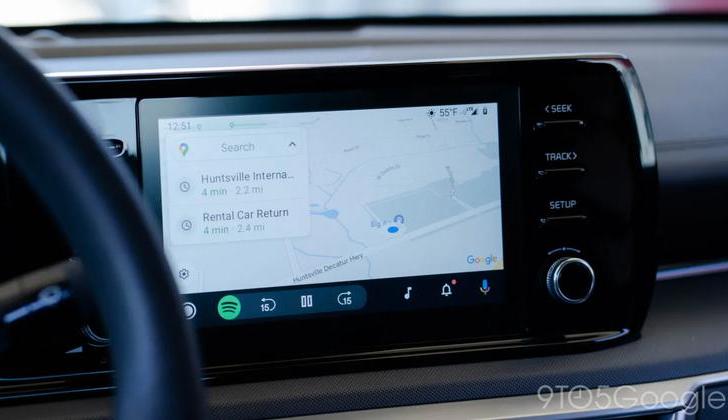 Новый дизайн Карт Google в Android Auto