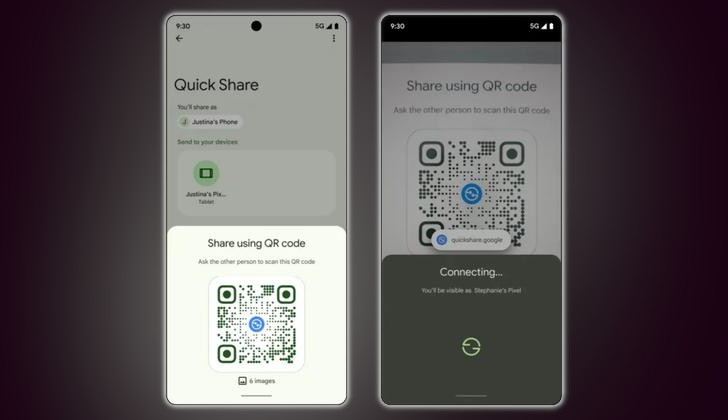 Google упрощает обмен файлами с помощью QR-кодов в Быстрой отправке