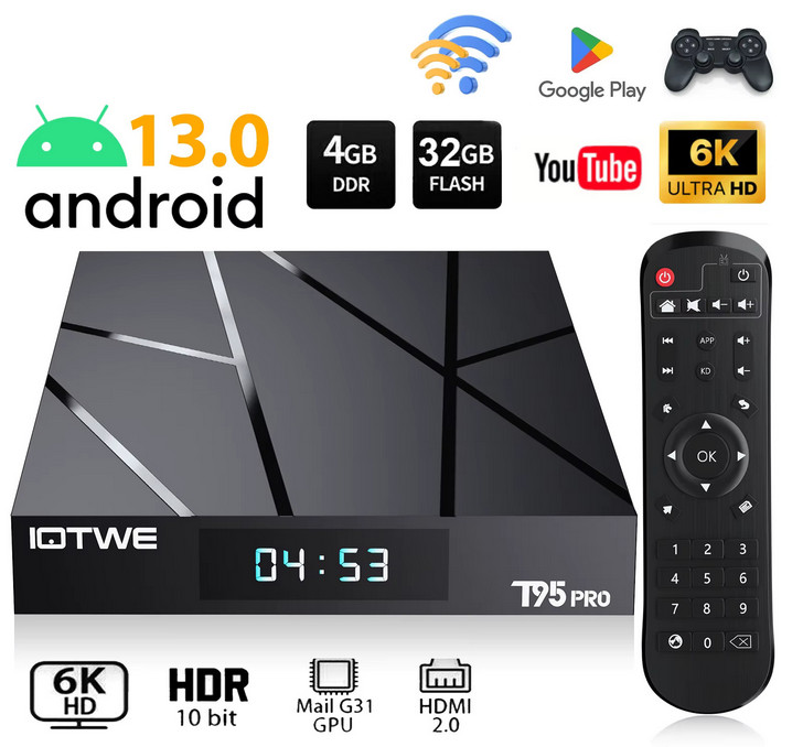 T95 PRO: Новый ТВ-Бокс с Android 13 и 4/128 ГБ памяти уже в продаже