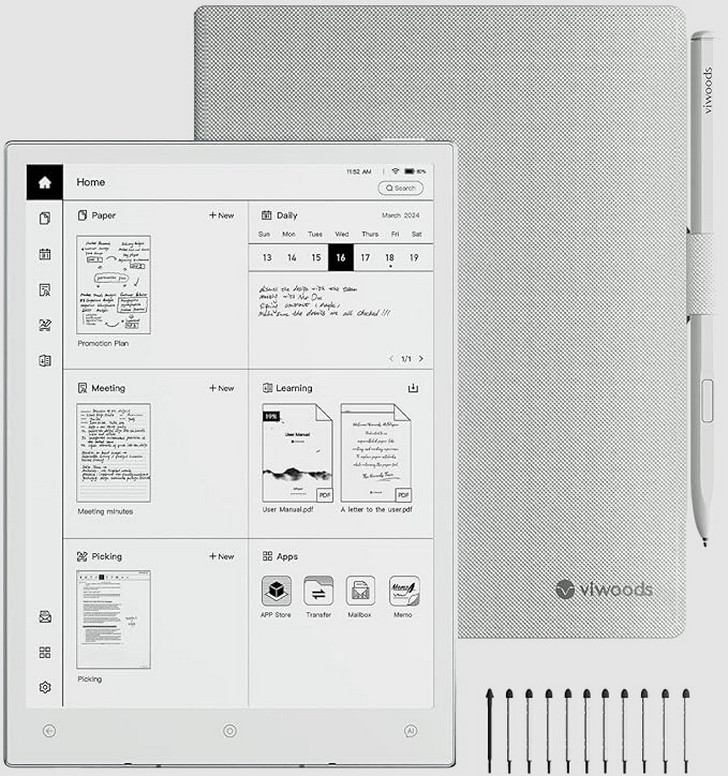 AiPaper Mini: Новый 8.2-дюймовый планшет с E Ink дисплеем и Android 13 на борту