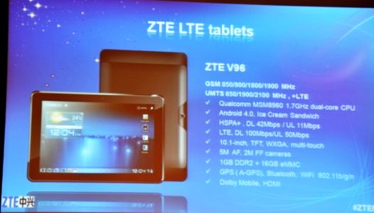 Планшетный ПК ZTE