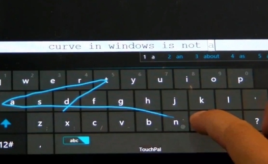 Клавиатура TouchPal для Windows 8 планшетов