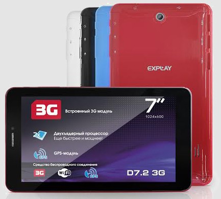 Explay D7.2 3G. Семидюймовый Android планшет с поддержкой Dual-SIM