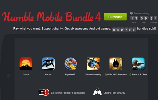 Humble Mobile Bundle 4 выпущен. Скачай Riptide GP2, Catan, Zombie Gunship и прочие игры и заплати сколько сможешь