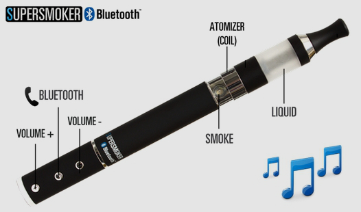 Электронная сигарета Supersmoker Bluetooth позволит не пропустить ни одного звонка во время перекура