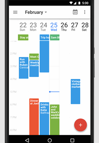Google Календарь обновился до версии v5.1. Отключение дней рождений из Google+, недельный режим просмотра на смартфонах и пр.