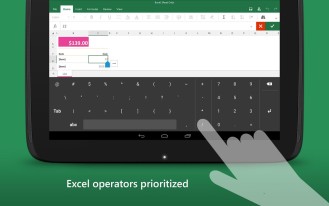 Программы для планшетов. Microsoft Keyboard for Excel – клавиатура с боковой панелью цифровых клавиш для работы в приложениях подобных Microsoft Excel для Android