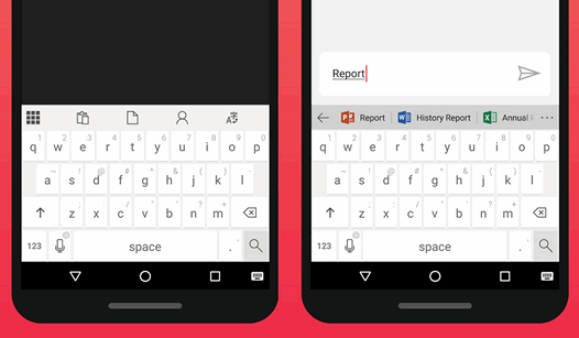 Программы для Android. Клавиатура Microsoft Hub Keyboard с возможностью перевода и вставки текста из буфера обмета появилась в Google Play Маркет