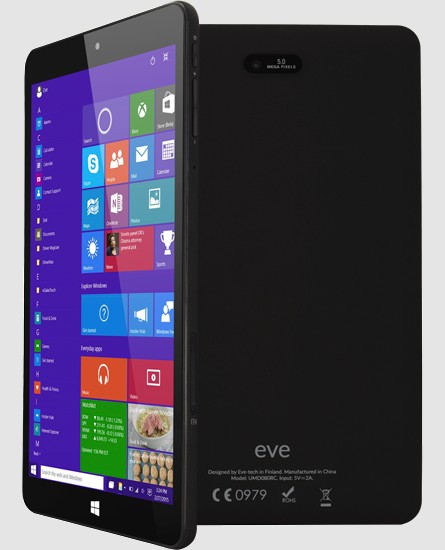 EveTech готовит к выпуску Windows 10 планшет, который будет создан с учетом пожеланий пользователей