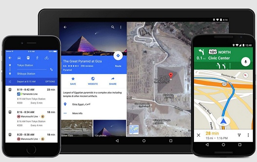 Карты Google получили возможность делиться списками интересных мест с друзьями родственниками и знакомыми их пользователей