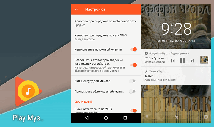 Приложения для Android. В Google Play Музыка появилась возможность отключать показ обложек альбомов на экране блокировки (Скачать APK)