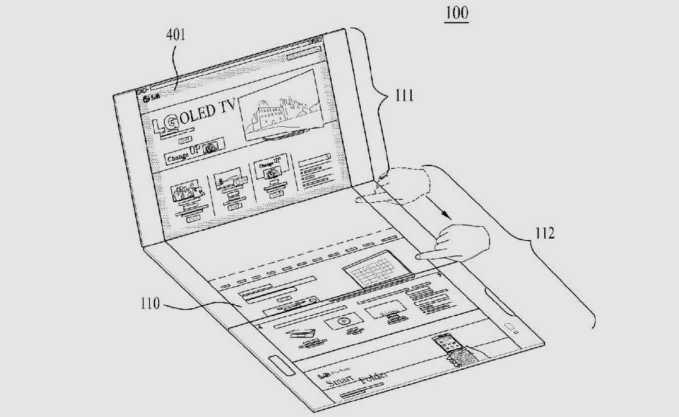 Складывающийся смартфон LG замечен в очередном патенте компании