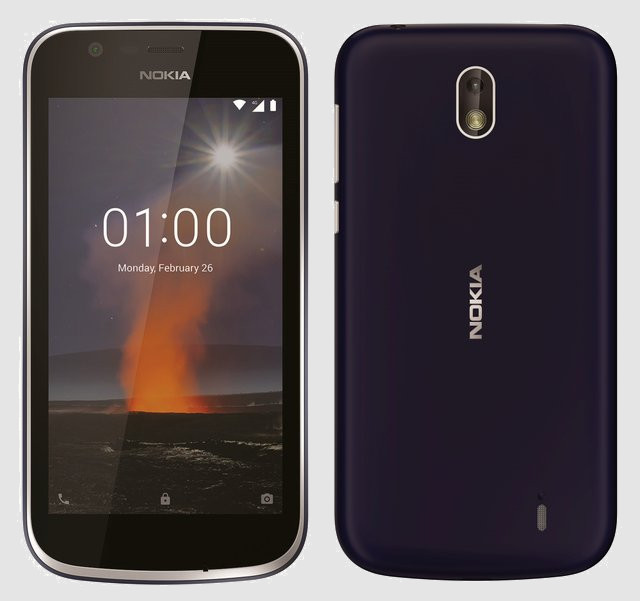 Смартфоны Nokia 1 (Android Go) и Nokia 7 Plus (Android On) на официальных рендерах