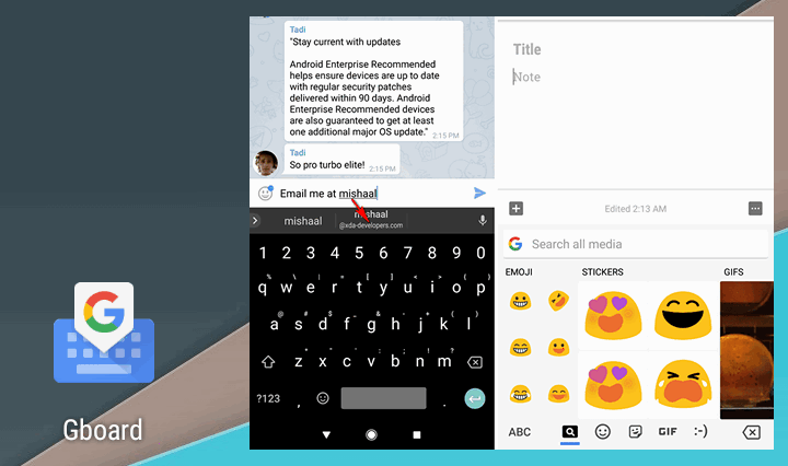 Приложения для Android. Gboard v7.0 Beta выпущено. Автозаполнение адресов электронной почты, универсальный поиск медиа и поддержка новых языков