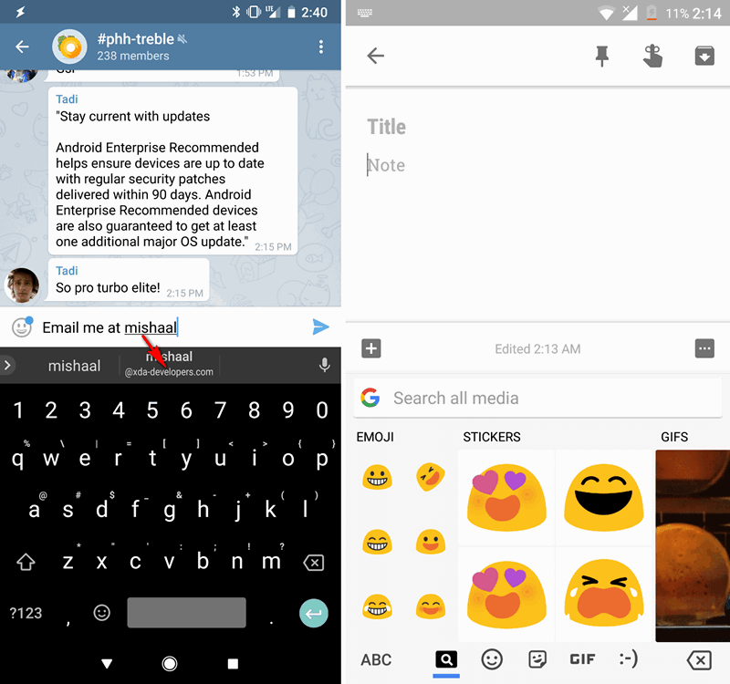 Приложения для Android. Gboard v7.0 Beta выпущено. Автозаполнение адресов электронной почты, универсальный поиск медиа и поддержка новых языков