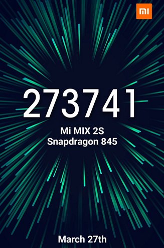 Xiaomi Mi Mix 2S с процессором Qualcomm Snapdragon 845 будет представлен 27 марта Xiaomi Mi Mix 2S с процессором Qualcomm Snapdragon 845 будет представлен 27 марта